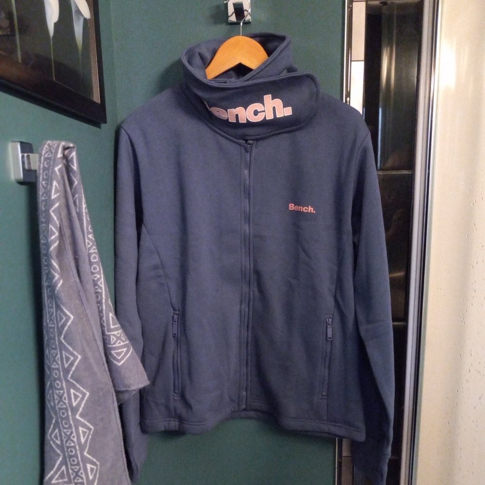 Bench- Haylo Wrap Funnel Neck Hoodie- Women's SZ XXL- Dusky Blue NWT